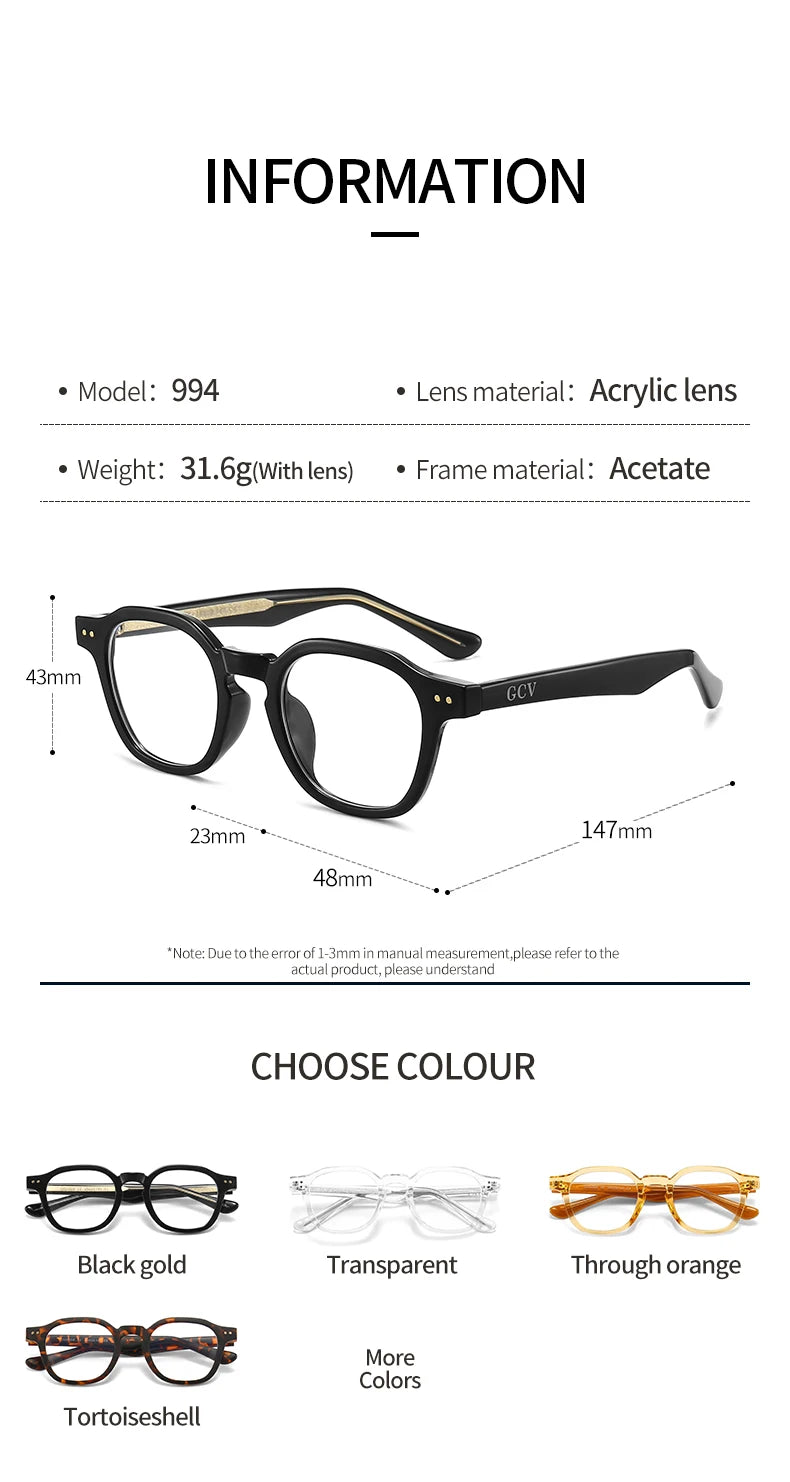 GCV BlueShield Óculos Unissex