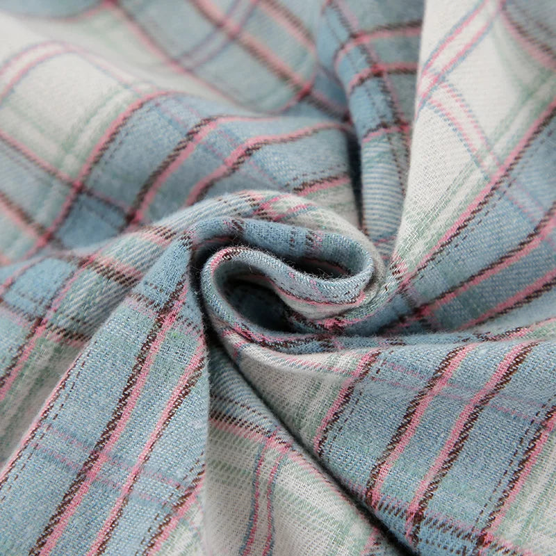 Classic Plaid Camisa Feminina