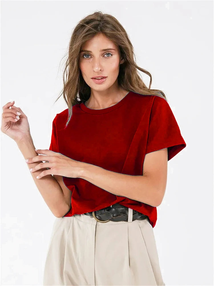 BasicCore Camiseta Feminina