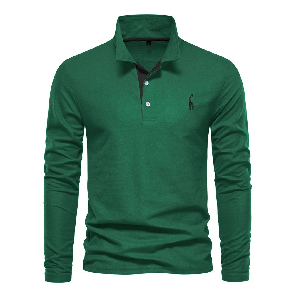 Camisa Polo Masculina Manga Longa
