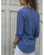 Chiffon Elegance Camisa Feminina