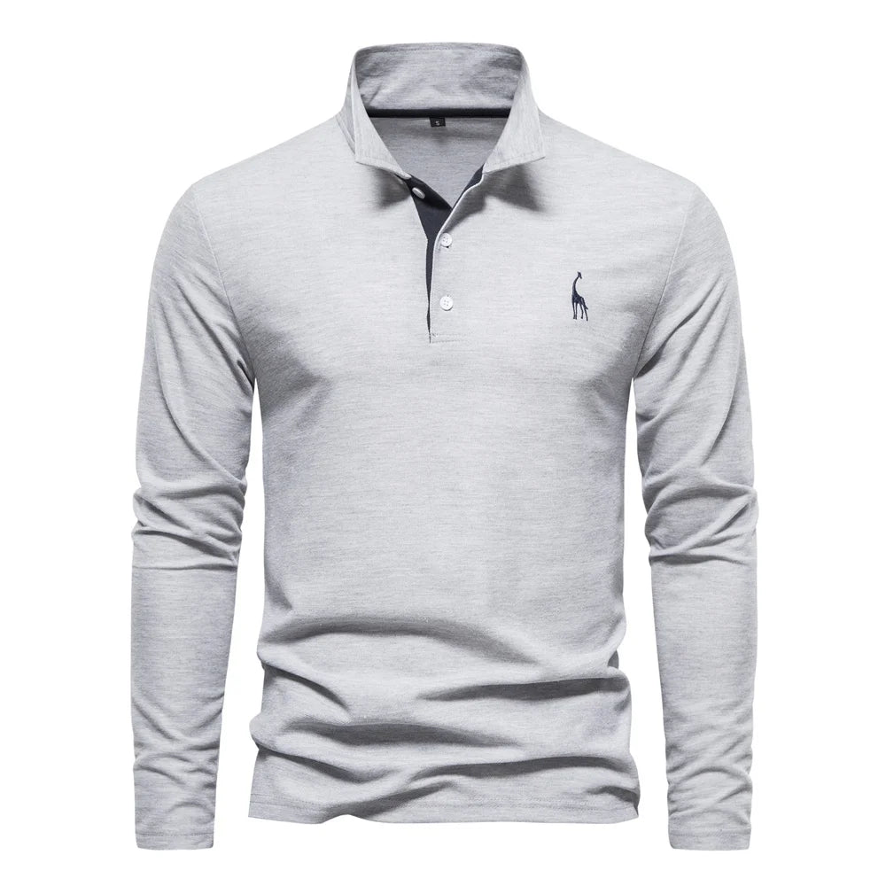Camisa Polo Masculina Manga Longa