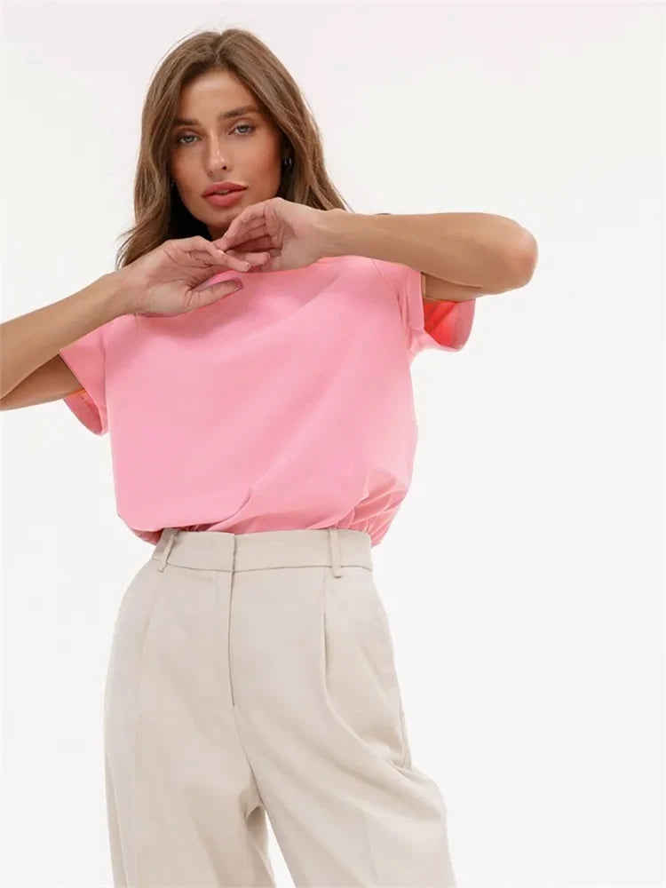 BasicCore Camiseta Feminina