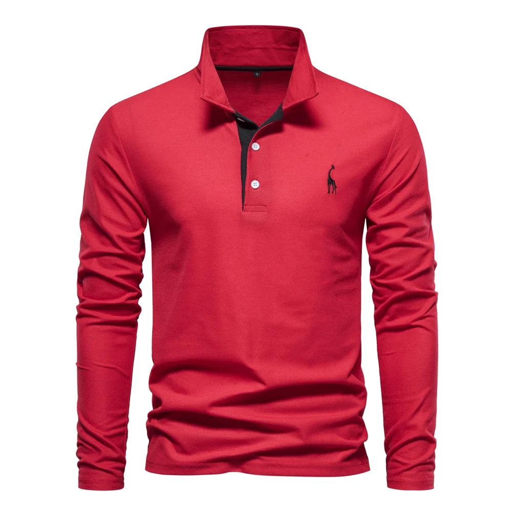Camisa Polo Masculina Manga Longa