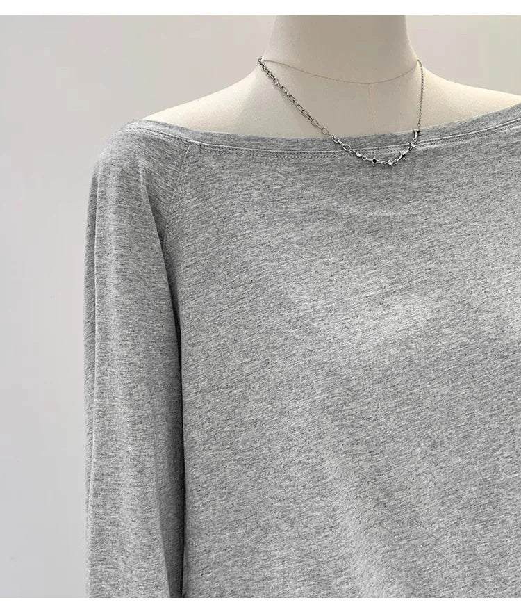 One Shoulder Camiseta Feminina