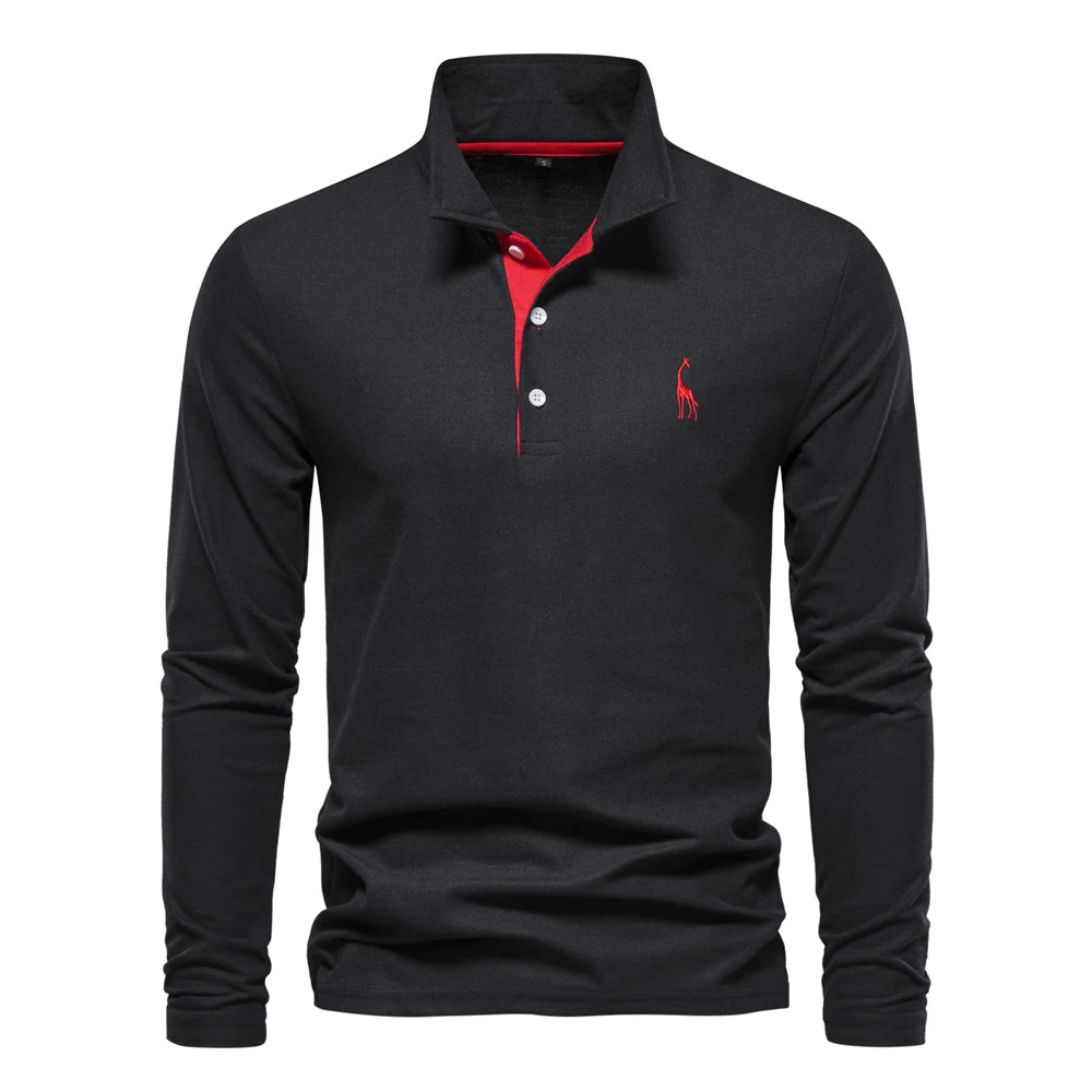 Camisa Polo Masculina Manga Longa