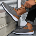 Tênis Masculino Casual De Couro